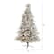 8ft. Pre-Lit Flocked West Virginia Spruce Artificial Christmas Tree, Clear Lights